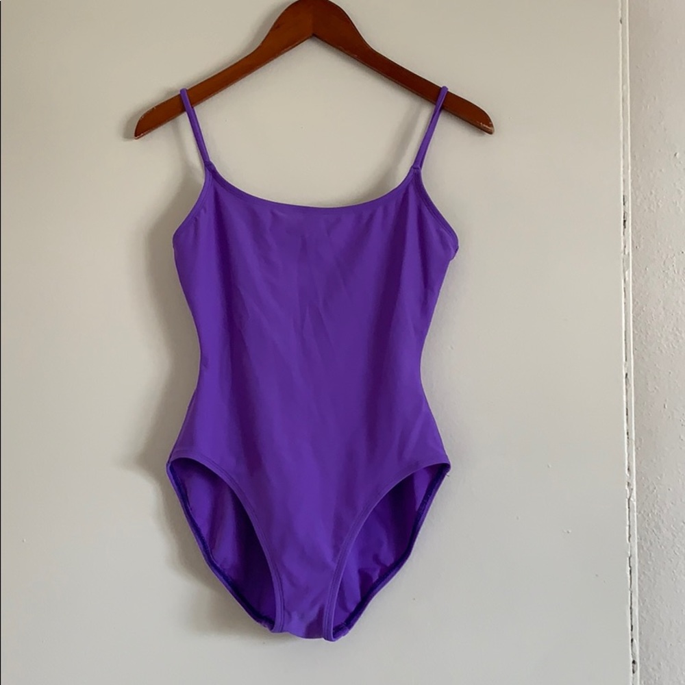 Vintage Anne Cole purple one piece